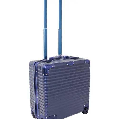 Maleta ejecutiva azul marino de 24x41x44cm
