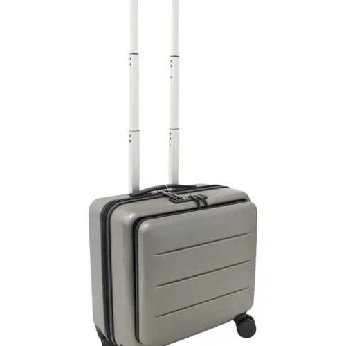 Maleta ejecutiva gris con candado de seguridad de 24x42x43.5cm