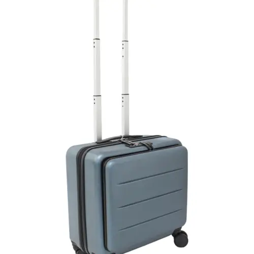 Maleta ejecutiva azul con candado de seguridad de 24x42x43.5cm