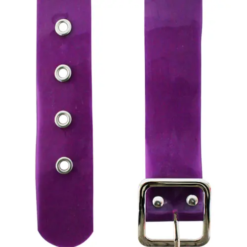 Cinturón transparente morado de 4x108x0.1cm