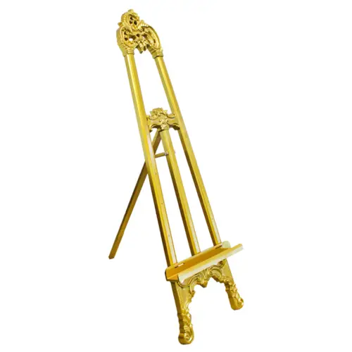 Caballete de plástico de dorado de 49x145x0.1cm