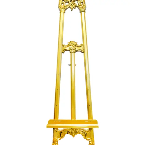 Caballete de plástico de dorado de 49x175x0.1cm