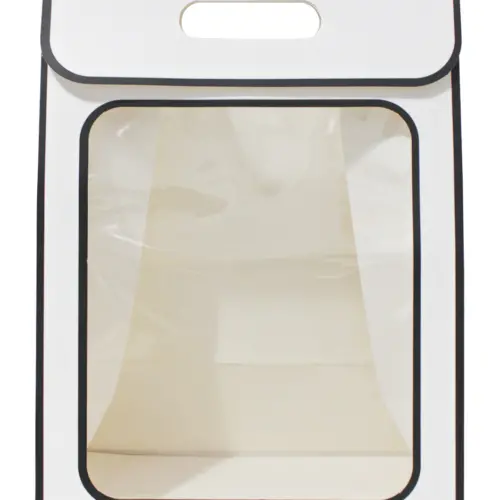 Bolsa de papel blanca con mica de 35x25x15cm15x25x35cm