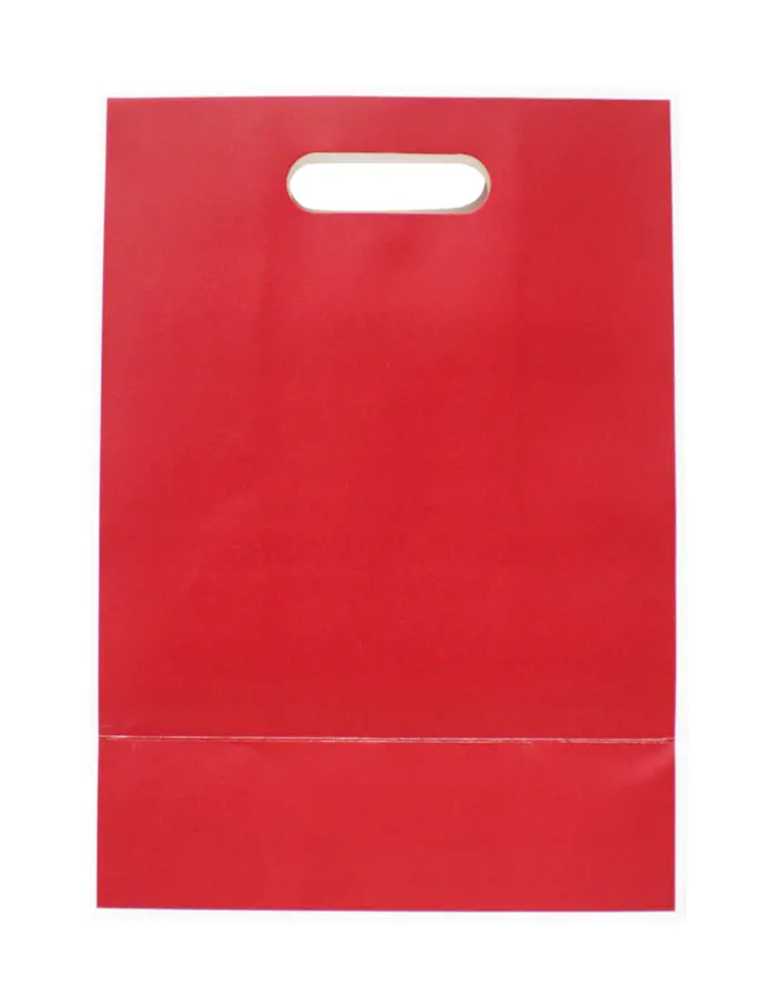 Bolsa de papel roja con mica de 30x21.5x13cm13x21.5x30cm - Image 3