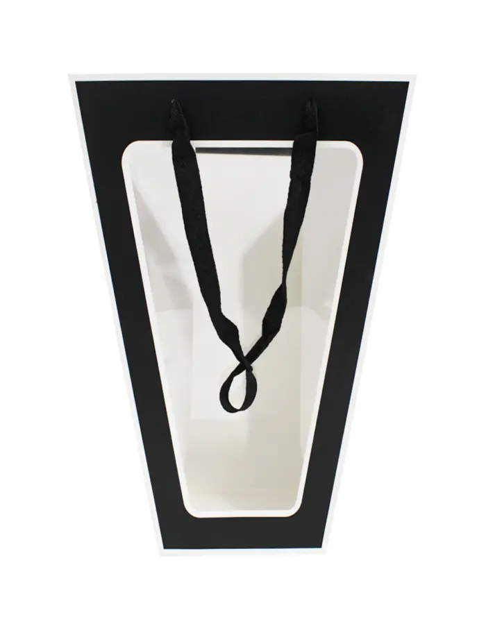 Bolsa de papel negra con mica de 15x14x35cm27x28x35cm - Image 2