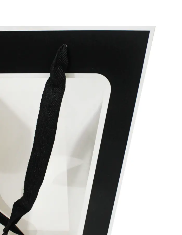 Bolsa de papel negra con mica de 15x14x35cm27x28x35cm - Image 3