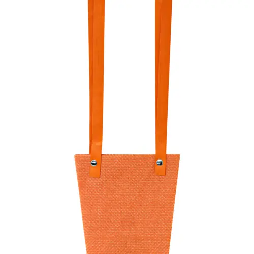 Bolsa de plástico naranja de 13.5×9.5x15cm13.5×13.5x15cm
