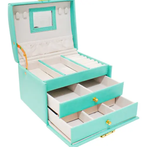 Alhajero verde menta de 14×17.5×12.5cm