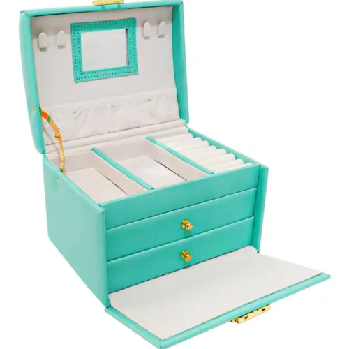 Alhajero verde menta de 14×17.5×12.5cm