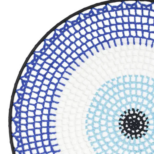 Atrapasueños tejido azul diseño ojo turco de 40x95x0.1cm