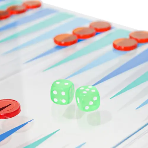 Juego de backgammon de plástico de 25x30x1.2cm