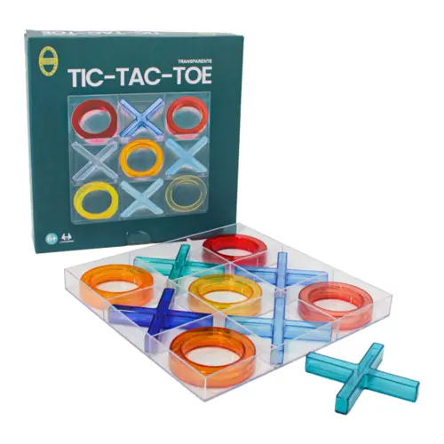 Juego de tic-tac de plástico de 25x25x2.5cm