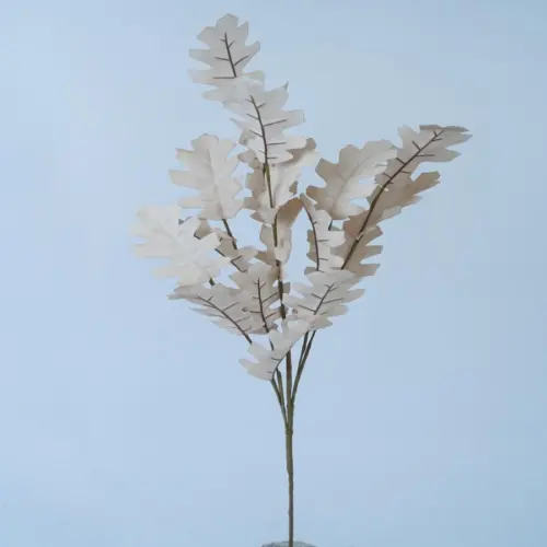 Vara de hoja larga de latex beige de 30x30x77cm