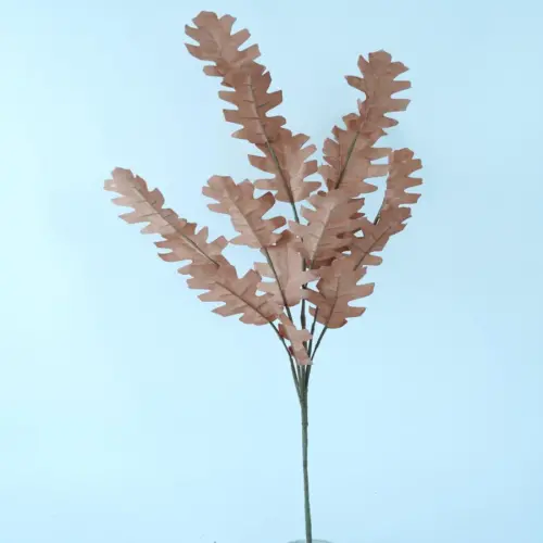 Vara de hoja larga de latex terracota de 30x30x77cm