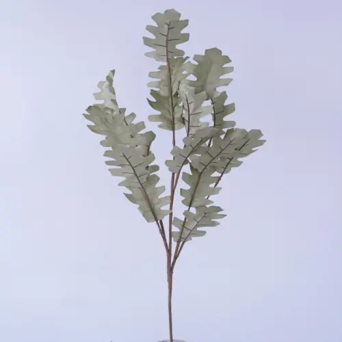 Vara de hoja larga de latex verde de 30x30x77cm
