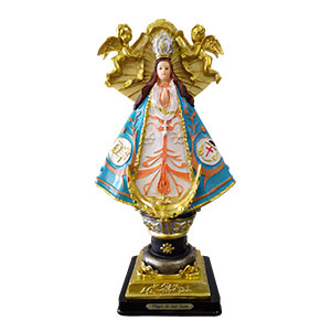 Virgen de San Juan de los lagos de de polyresina de 18x10x29cm