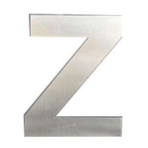 Letra Z de acero de 25cm