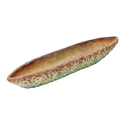 Maceta ovalada de cemento de 48.5×10.5×5.5cm