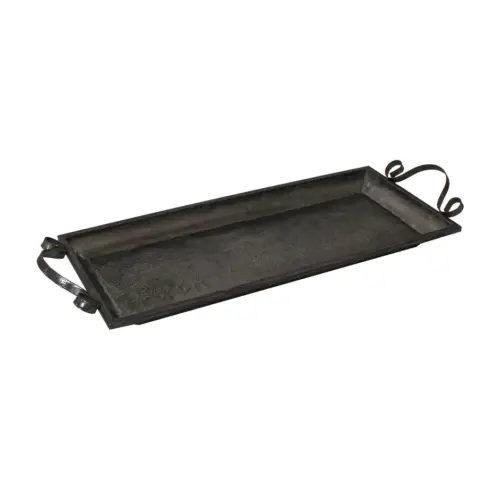 Charola de metal cobriza