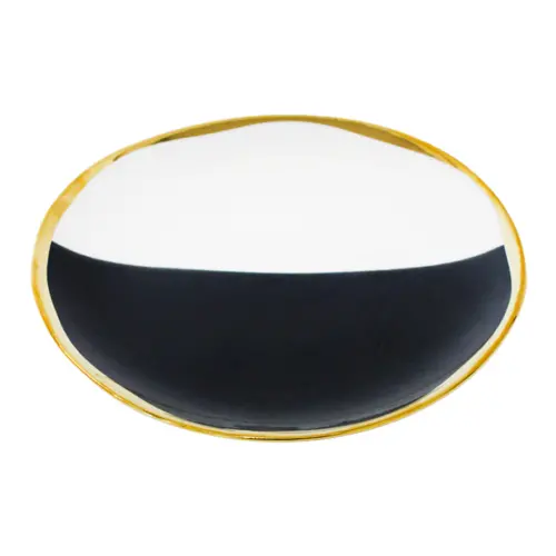Plato de porcelana blanco