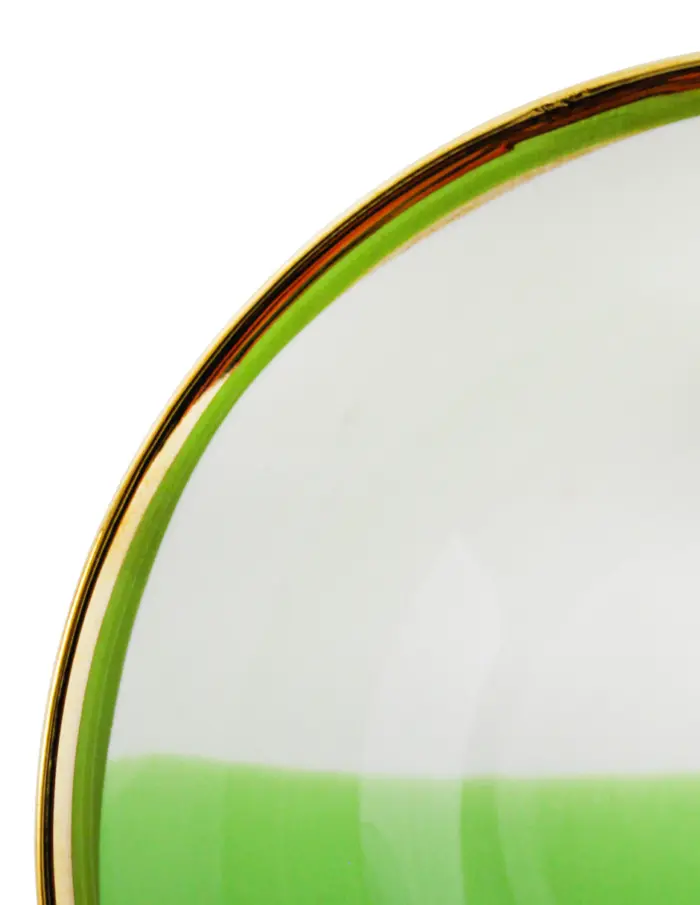 Bowl de porcelana verde - Image 4
