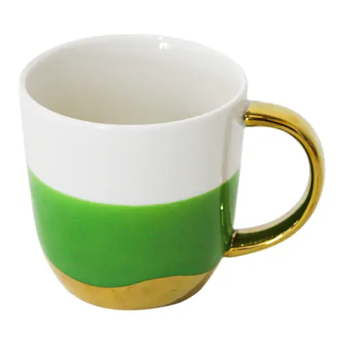 Taza de porcelana verde