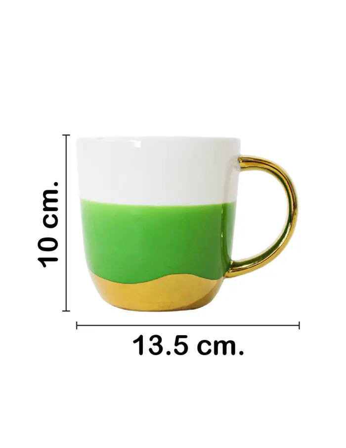 Taza de porcelana verde - Image 2
