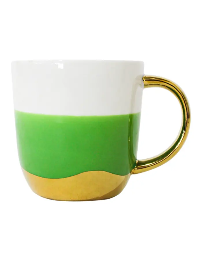 Taza de porcelana verde - Image 3