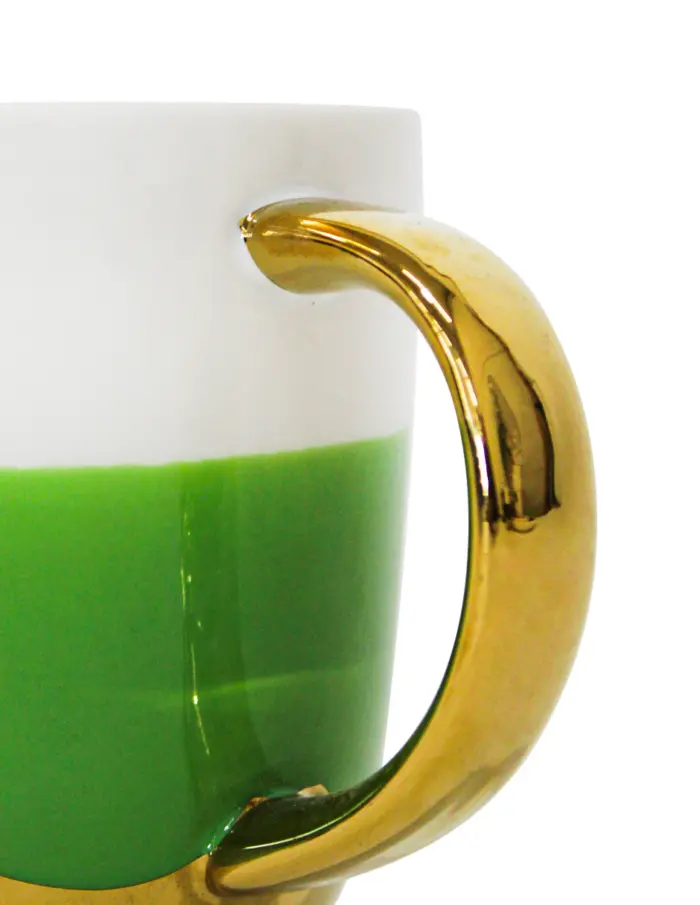Taza de porcelana verde - Image 4