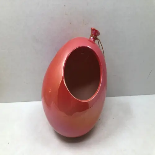 Florero de ceramica diseño globo rojo de 15.7×15.1×17.9cm