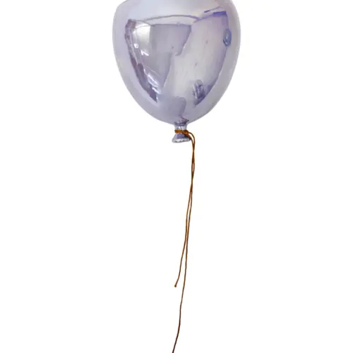 Florero de ceramica diseño globo purpura de 20×14.8x11cm
