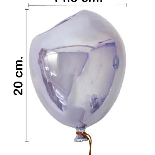 Florero de ceramica diseño globo purpura de 20×14.8x11cm