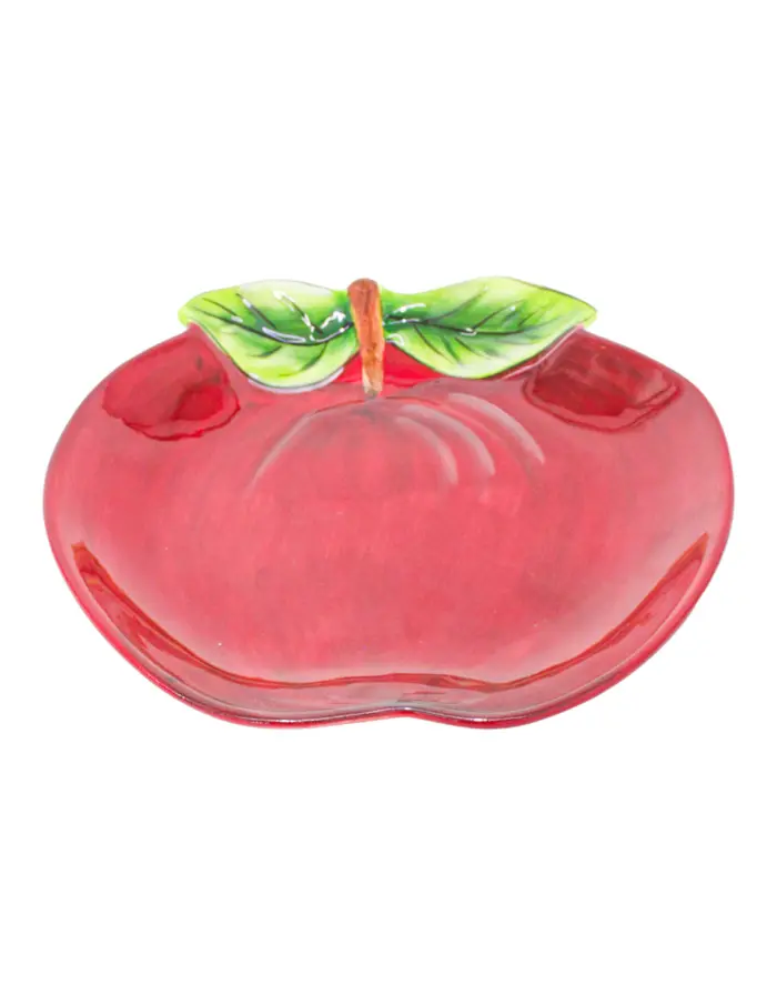 Plato diseñó manzana roja de 23.5x21.5x2.8cm - Image 3