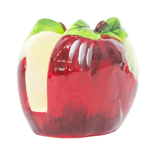 Servilletero diseñó manzana roja de 11x9x11cm