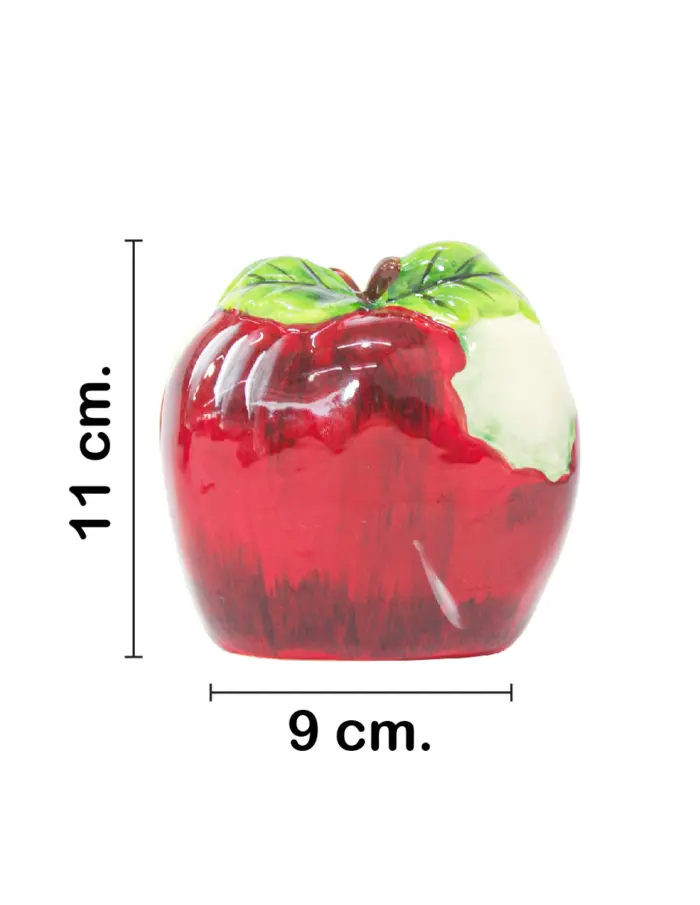 Servilletero diseñó manzana roja de 11x9x11cm - Image 2
