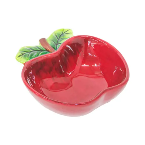 Bowl diseño manzana roja de 15×14.5×6.3cm