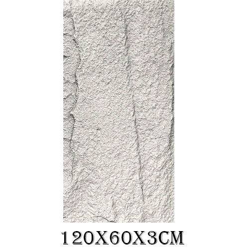 Recubrimiento de pared diseño roca beige de 120x60x3cm