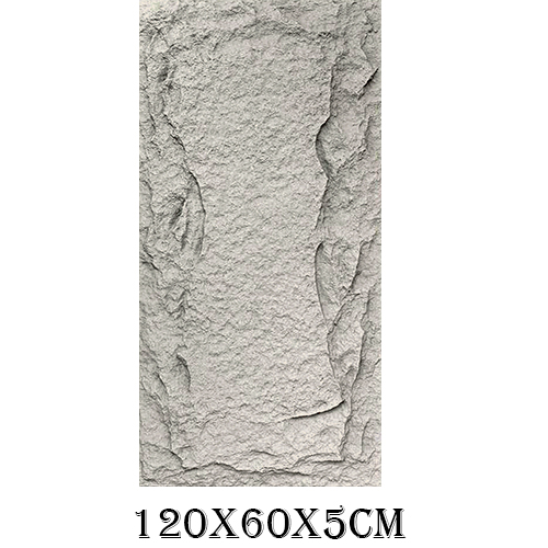 Recubrimiento de pared gris de 120x60x5cm