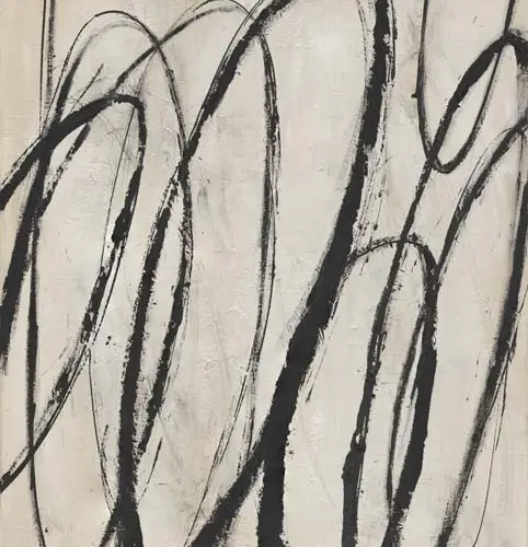 Cuadro de arte diseño garigoleado negro de 120x150x3.8cm