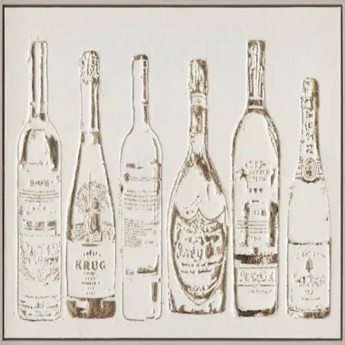 Cuadro de arte diseño botellas de 60x90x4.5cm
