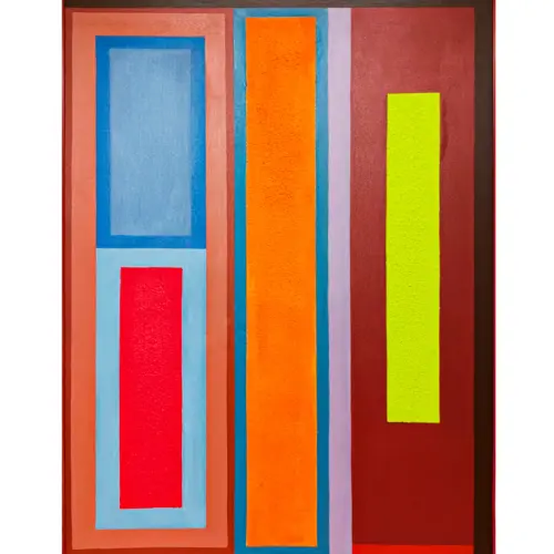 Cuadro diseño rectángulos de colores de 90x120cm