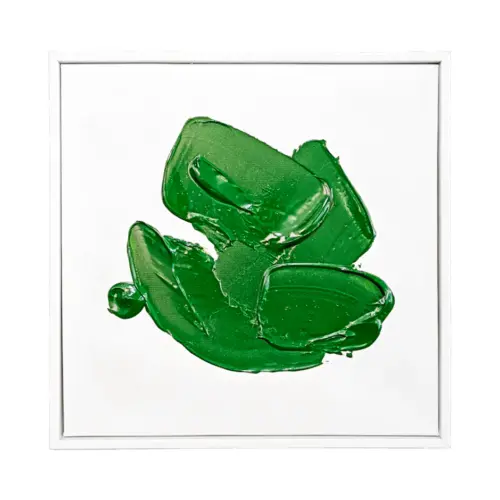Cuadro diseño pintura verde de 30x30cm