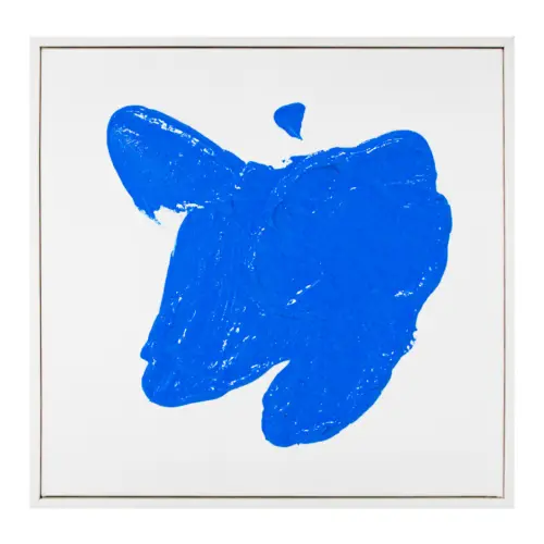 Cuadro diseño pintura azul de 30x30cm