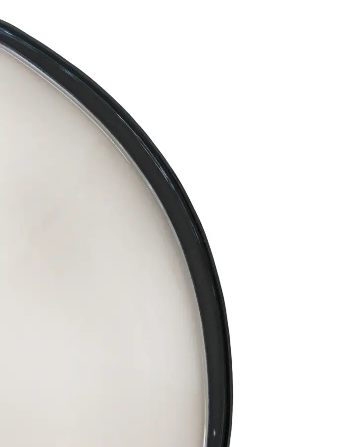 Plato de vidrio blanco con orilla azul oscuro de 28cm - Image 3