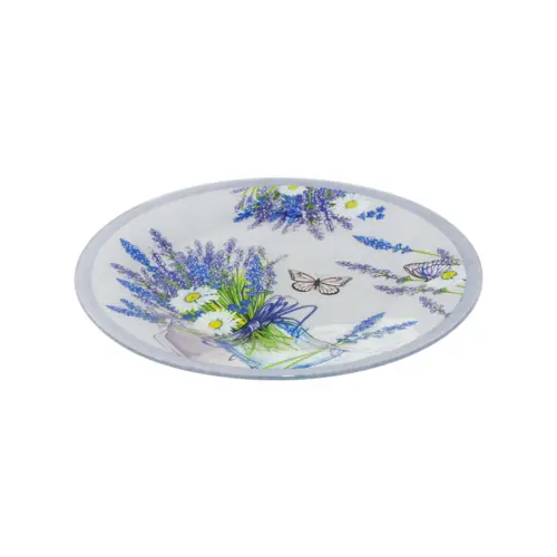 Plato de vidrio diseño