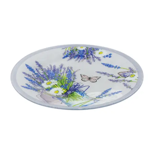Plato de vidrio diseño