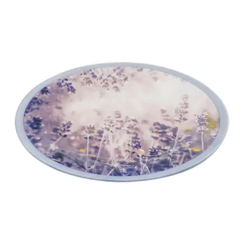 Plato de vidrio diseño