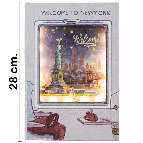Caja de sombra diseño New York de 28x19x7.6cm