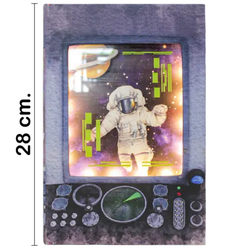 Caja de sombra diseño astronauta de 28x19x7.6cm