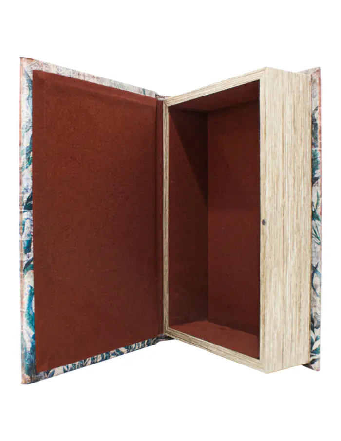 Caja de libro con espejo diseño pulpo azul de 27x18x7cm - Image 4